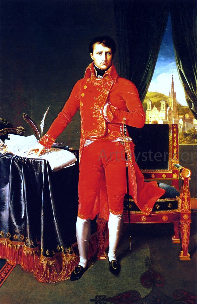  Jean-Auguste-Dominique Ingres Napoleon Bonaparte in the Uniform of the First Consul - Hand Painted Oil Painting