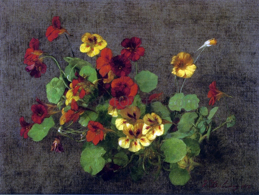  Victoria Dubourg Fantin-Latour Nasturtiums - Hand Painted Oil Painting