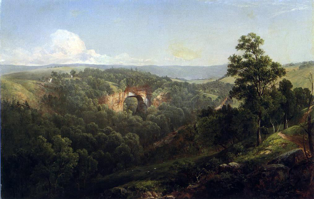  David Johnson Natural Bridge, Virginia - Hand Painted Oil Painting