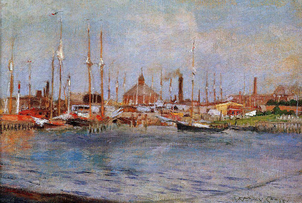  William Merritt Chase Near Bay Ridge - Hand Painted Oil Painting