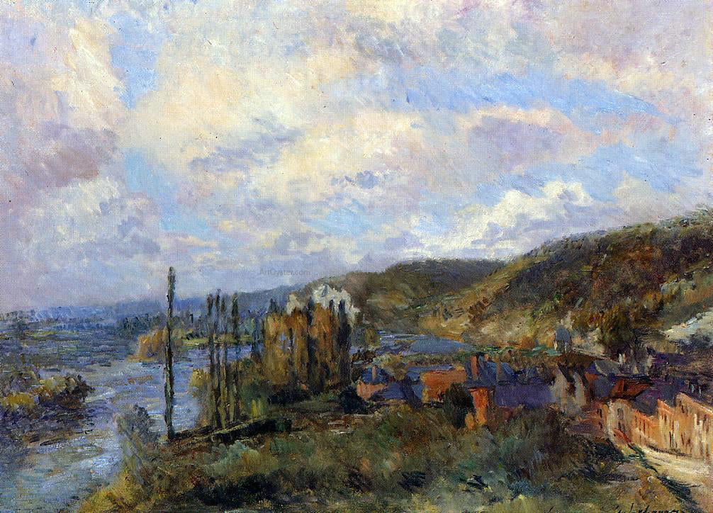 Albert Lebourg Near Rouen: the Cliffs of Saint-Adrien - Hand Painted Oil Painting