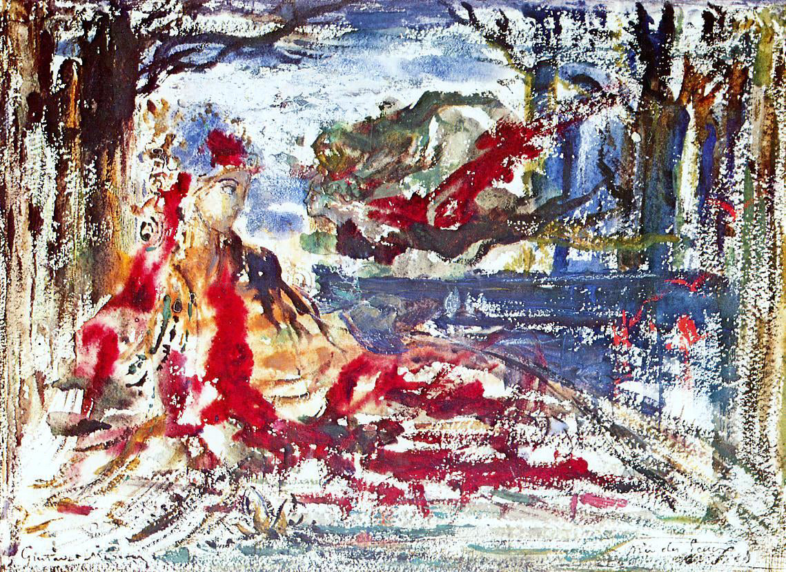  Gustave Moreau Near the Water - Hand Painted Oil Painting