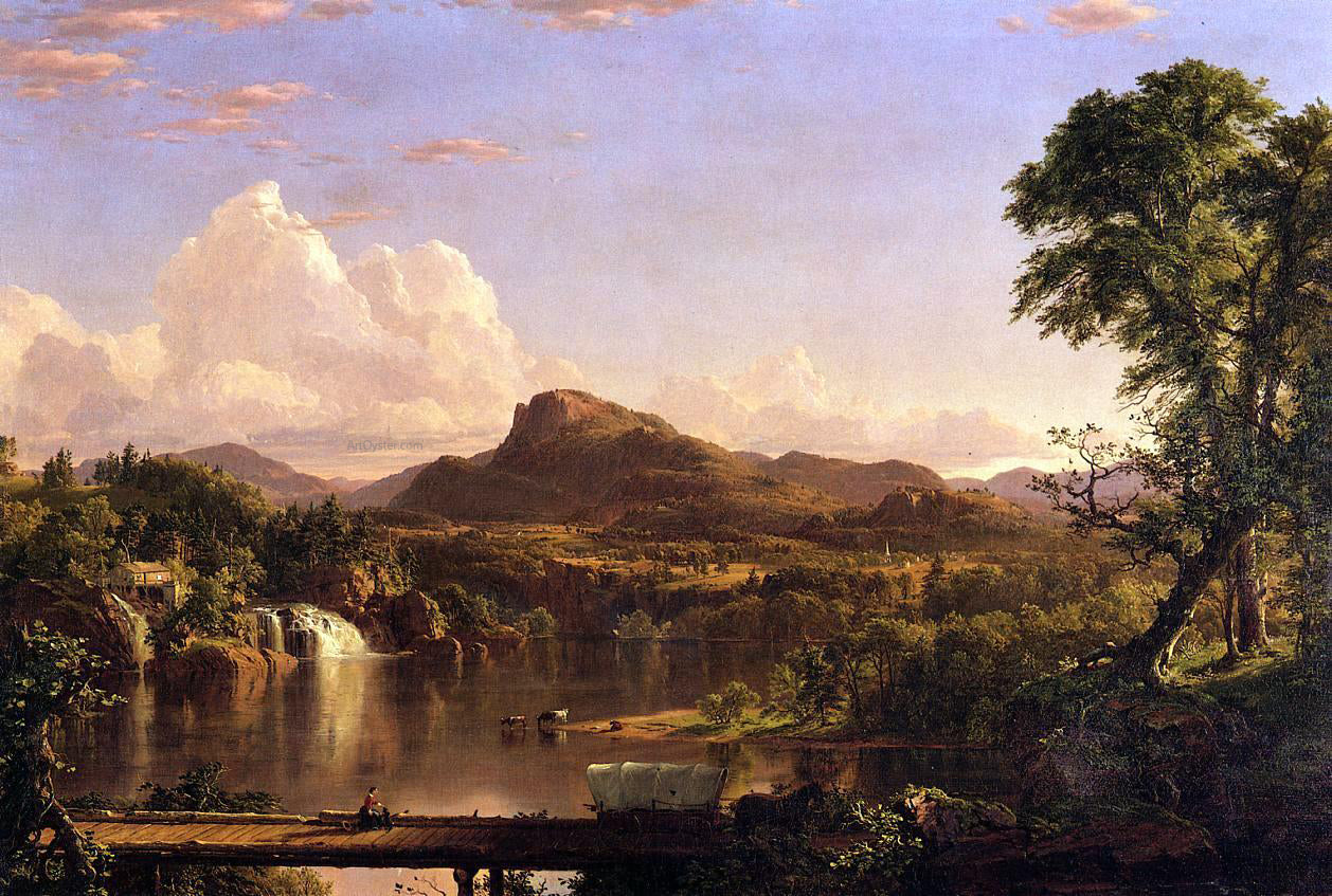  Frederic Edwin Church New England Scenery - Hand Painted Oil Painting