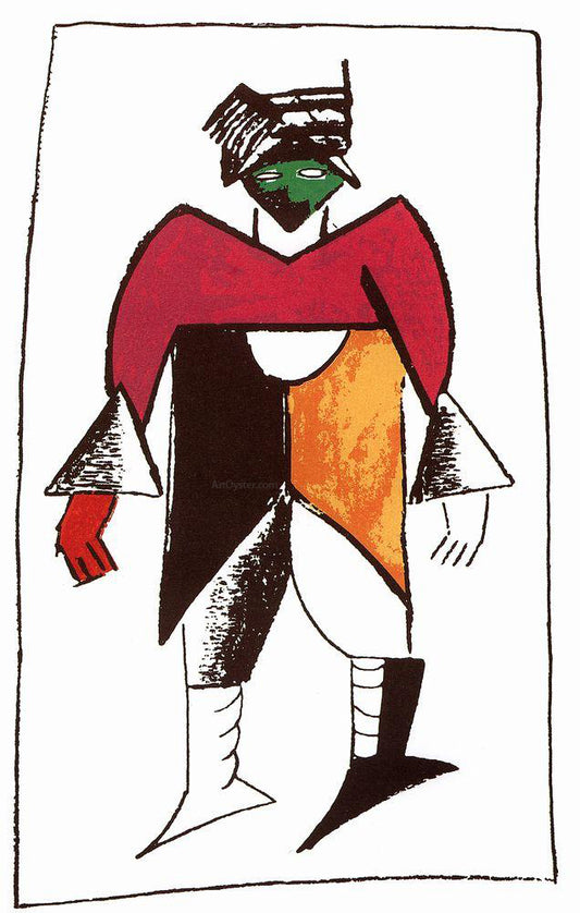  Kazimir Malevich New Man - Hand Painted Oil Painting