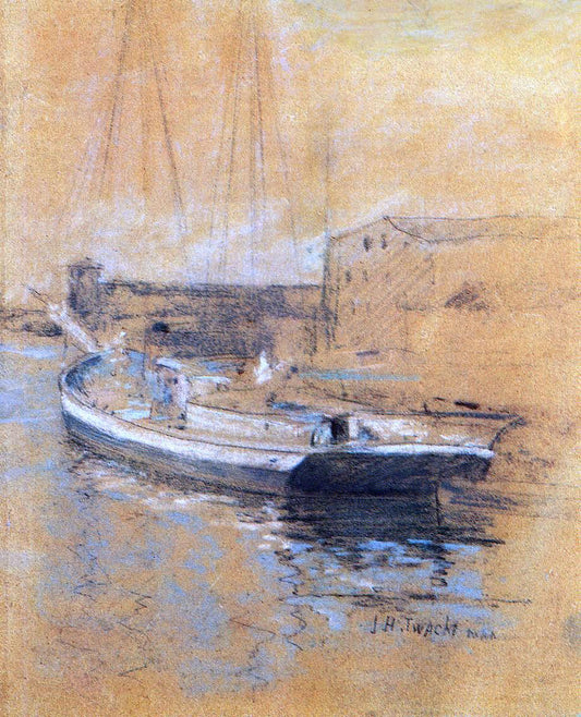  John Twachtman Newport Harbor - Hand Painted Oil Painting