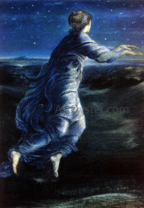  Sir Edward Burne-Jones Night - Hand Painted Oil Painting