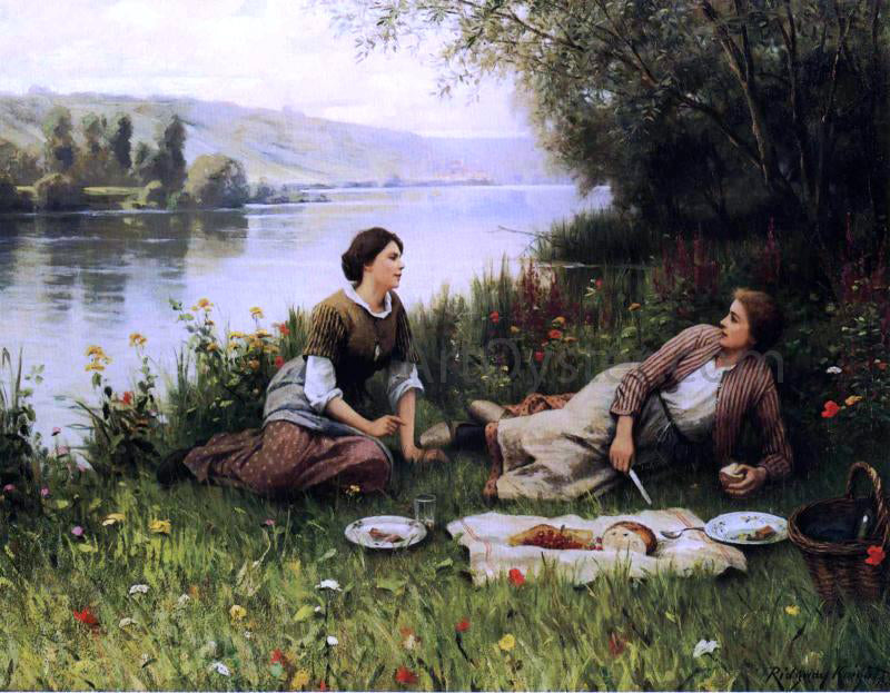  Daniel Ridgway Knight Normandy Garden (also known as Le Gouter) - Hand Painted Oil Painting