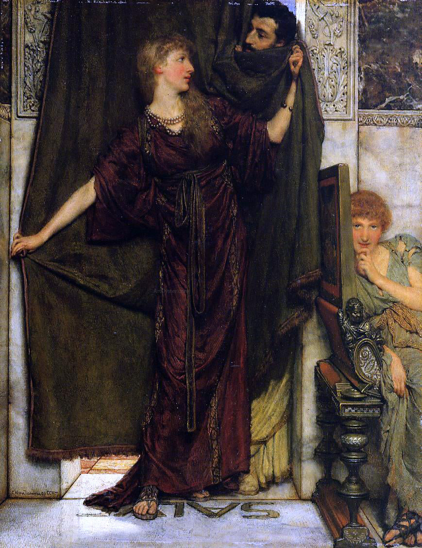  Sir Lawrence Alma-Tadema Not at Home - Hand Painted Oil Painting