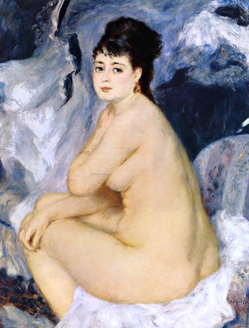  Pierre Auguste Renoir Nude Seated on a Sofa - Hand Painted Oil Painting