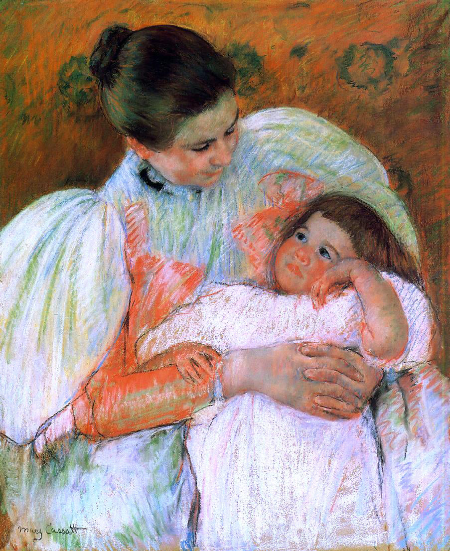  Mary Cassatt Nurse and Child - Hand Painted Oil Painting