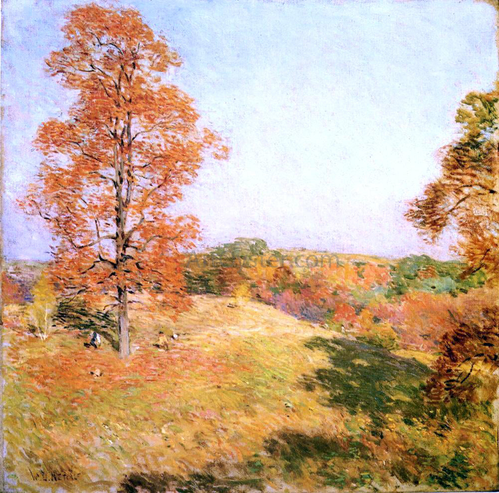  Willard Leroy Metcalf Nut Gathering - Hand Painted Oil Painting