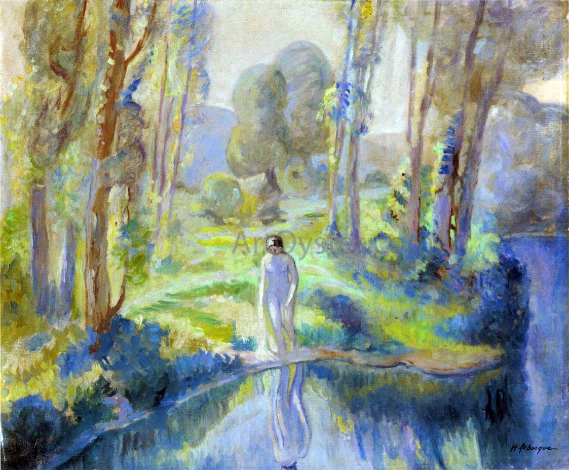  Henri Lebasque Nymph by the lake - Hand Painted Oil Painting