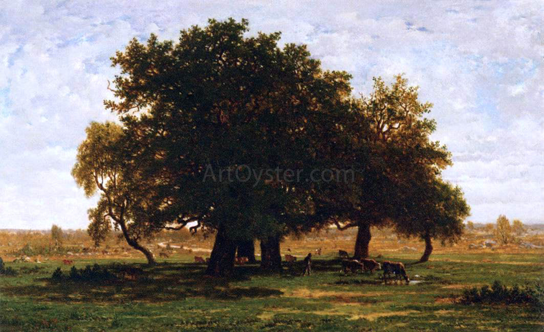  Theodore Rousseau Oak Grove, Apremont - Hand Painted Oil Painting