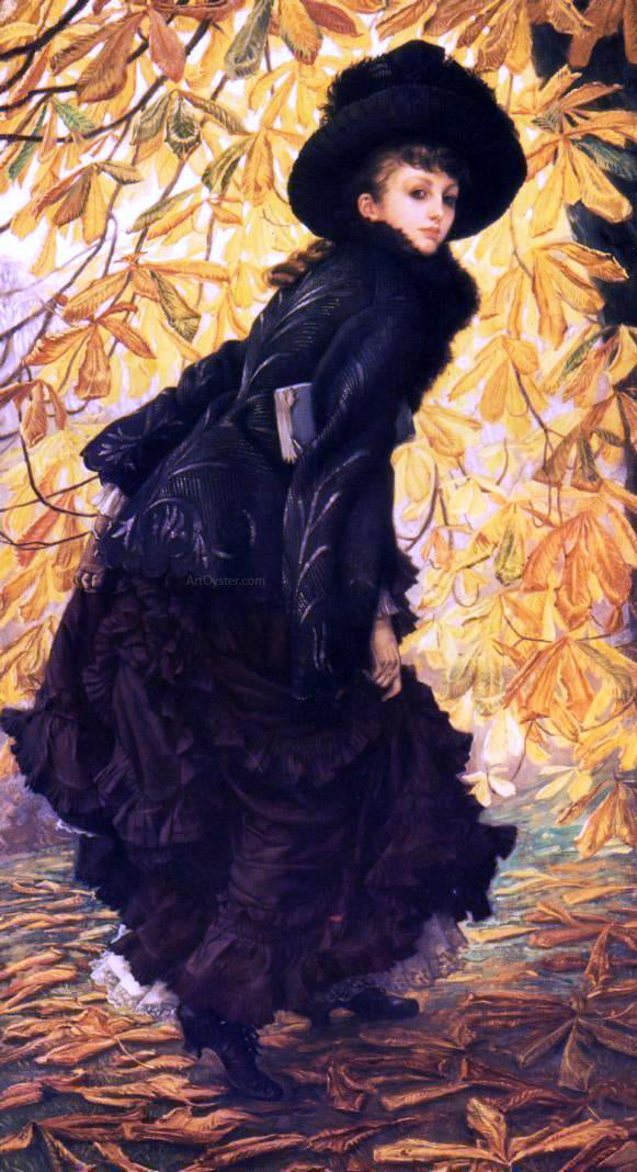  James Tissot October - Hand Painted Oil Painting