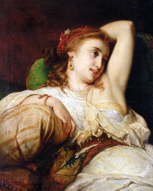  Pierre Joseph Coomans Odalisque - Hand Painted Oil Painting