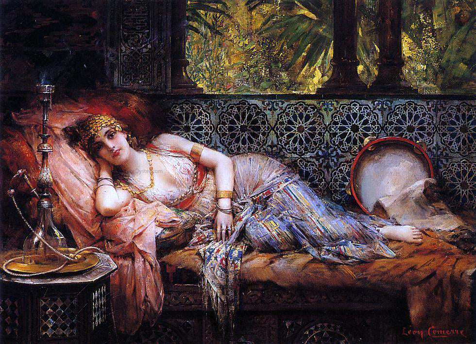  Leon Francois Comerre Odalisque - Hand Painted Oil Painting