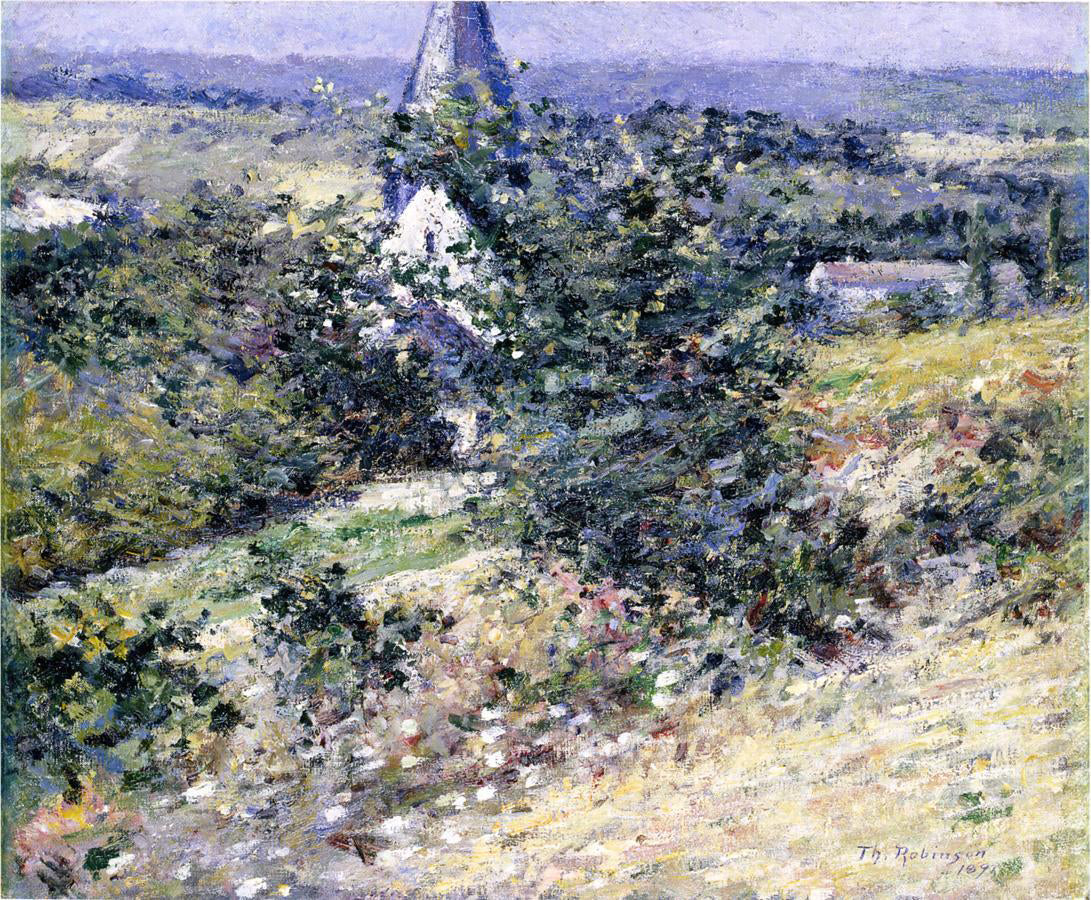  Theodore Robinson Old Church at Giverny - Hand Painted Oil Painting