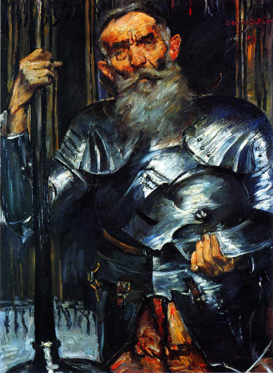  Lovis Corinth Old Man in Armour - Hand Painted Oil Painting