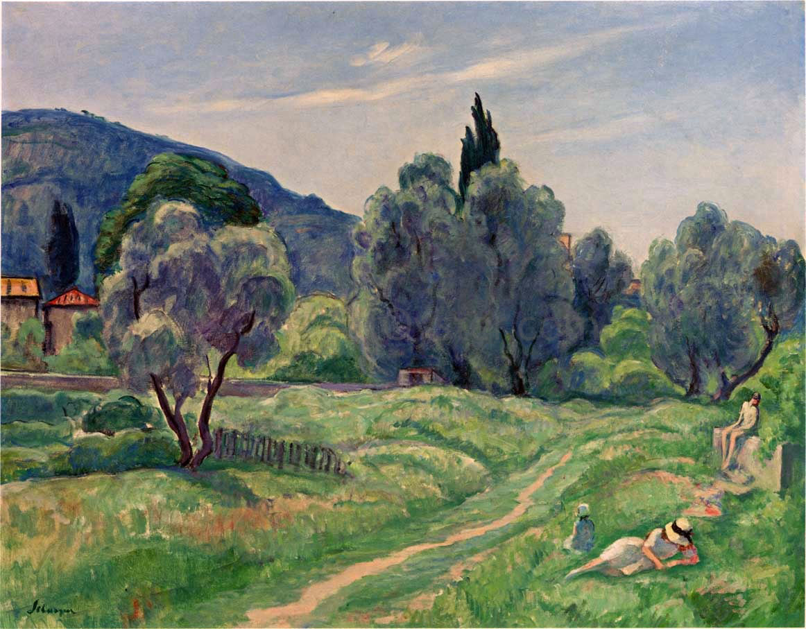  Henri Lebasque Olive Trees in Afternoon at Cannes - Hand Painted Oil Painting
