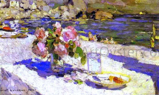  Constantin Alexeevich Korovin On a Sea Shore - Hand Painted Oil Painting