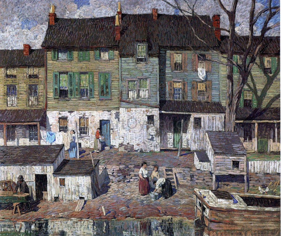  Robert Spencer On the Canal, New Hope - Hand Painted Oil Painting