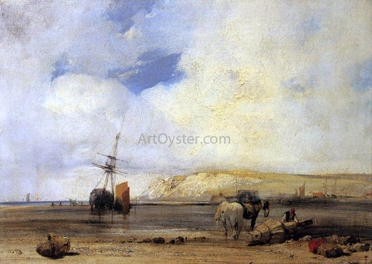  Richard Parkes Bonington On the Coast of Picardy - Hand Painted Oil Painting