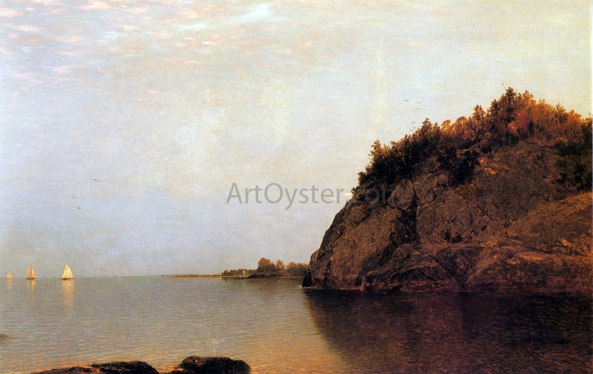  John Frederick Kensett On the Connecticut Shore - Hand Painted Oil Painting