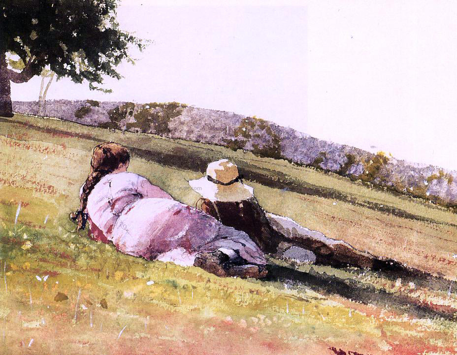  Winslow Homer On the Hill - Hand Painted Oil Painting