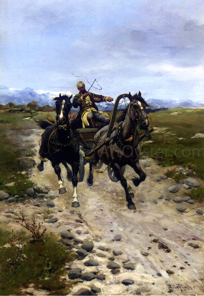  Bohdan Vonn Kleczynski On the Move - Hand Painted Oil Painting