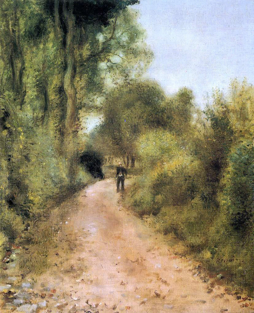  Pierre Auguste Renoir On the Path - Hand Painted Oil Painting