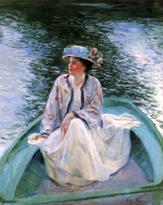  Guy Orlando Rose On the River's Edge - Hand Painted Oil Painting