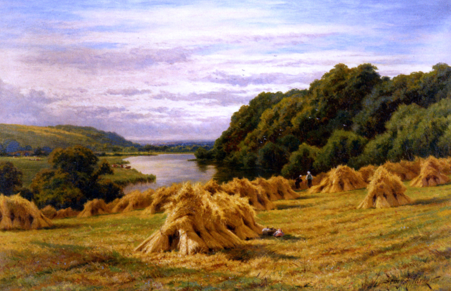  Henry Hillier Parker On the Thames Near Basildon Woods - Hand Painted Oil Painting