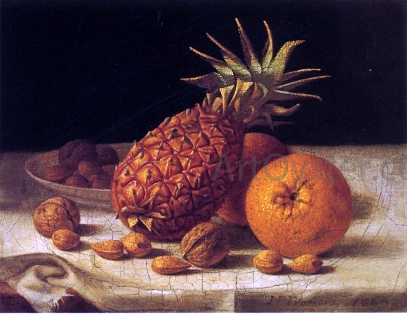  John F Francis Oranges and Pineapple - Hand Painted Oil Painting