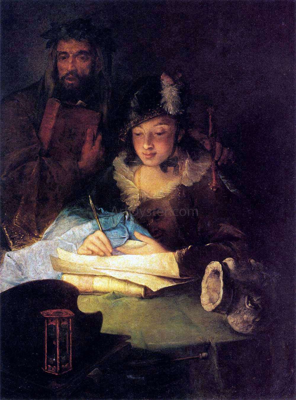  Alessandro Longhi Painting and Merit - Hand Painted Oil Painting