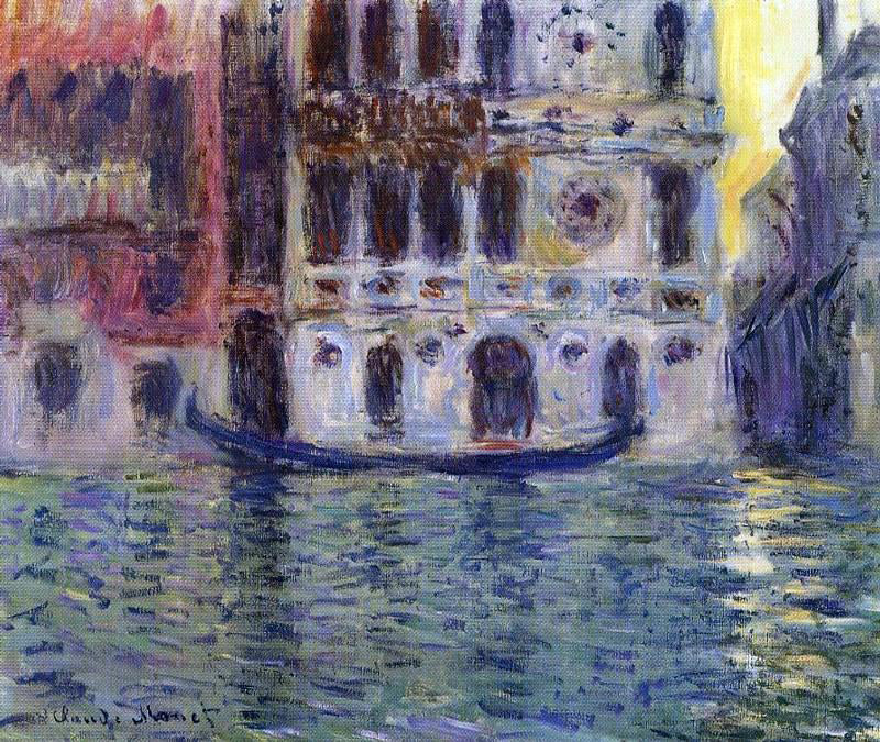  Claude Oscar Monet Palazzo Dario - Hand Painted Oil Painting