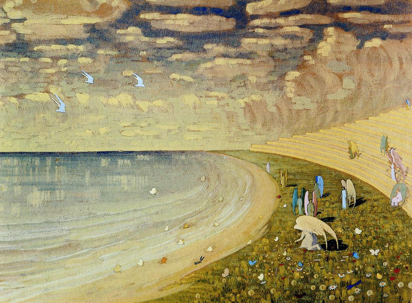  Mikalojus Ciurlionis Paradise - Hand Painted Oil Painting