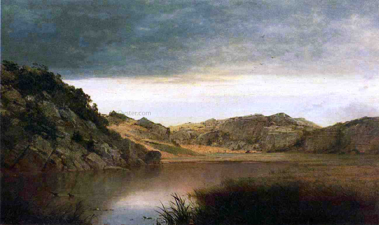  John Frederick Kensett Paradise Rocks, Newport - Hand Painted Oil Painting