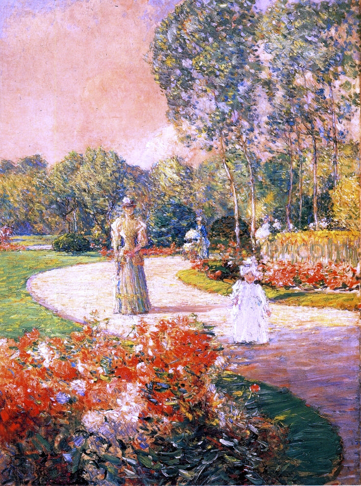  Frederick Childe Hassam Parc Monceau, Paris - Hand Painted Oil Painting