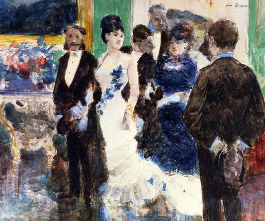  Jean-Louis Forain Parisian Soiree - Hand Painted Oil Painting