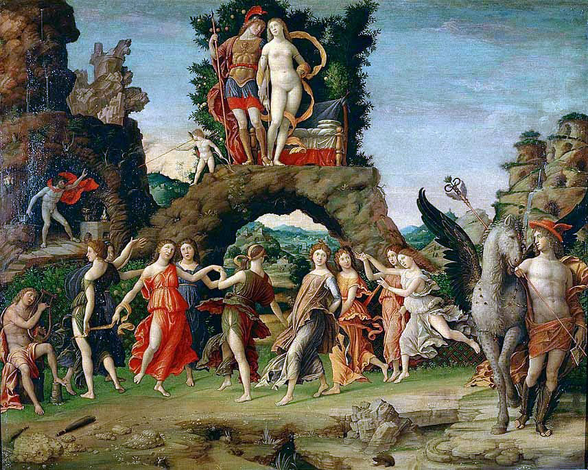  Andrea Mantegna Parnassus - Hand Painted Oil Painting