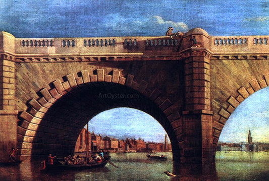 Samuel Scott Part of Old Westminster Bridge - Hand Painted Oil Painting