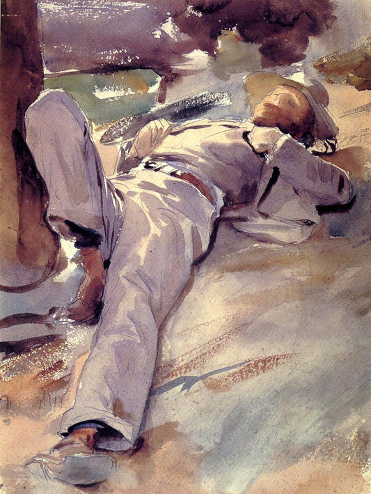  John Singer Sargent Pater Harrison (also known as Siesta) - Hand Painted Oil Painting