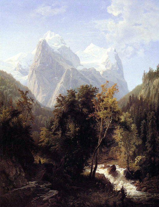  William Trost Richards Path Through the Mountains - Hand Painted Oil Painting