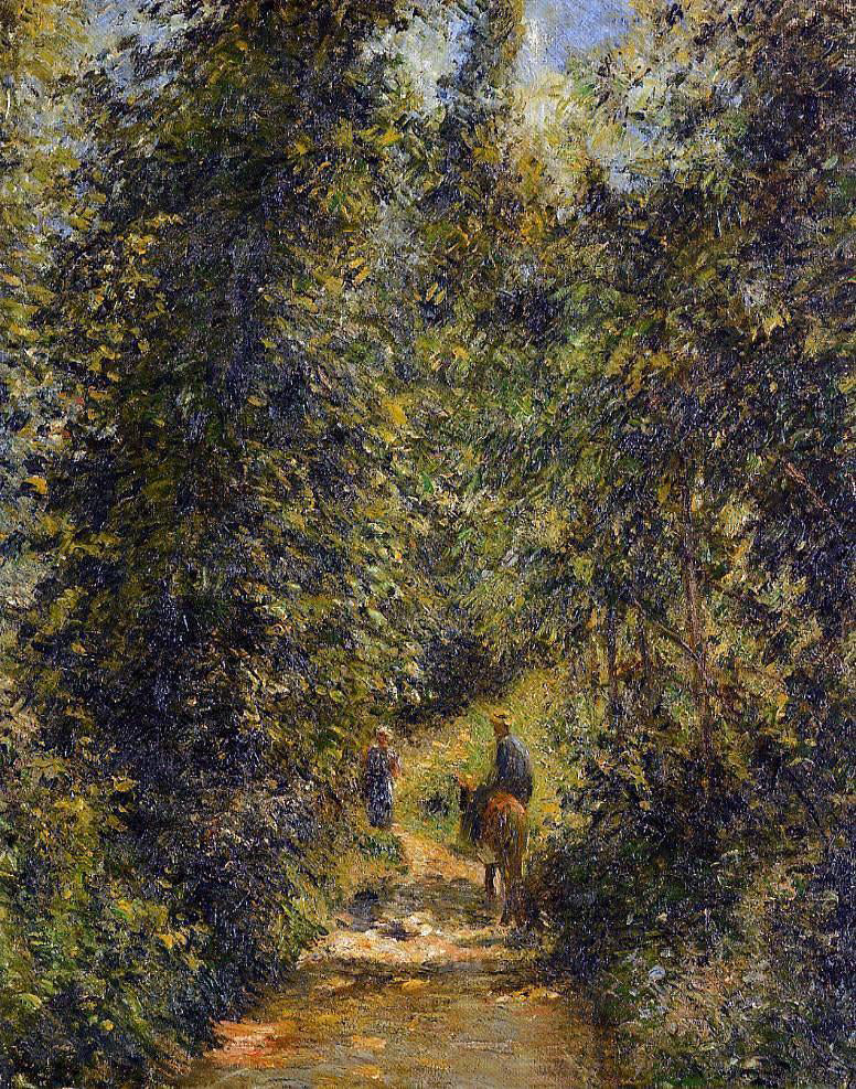  Camille Pissarro Path Under the Trees, Summer - Hand Painted Oil Painting