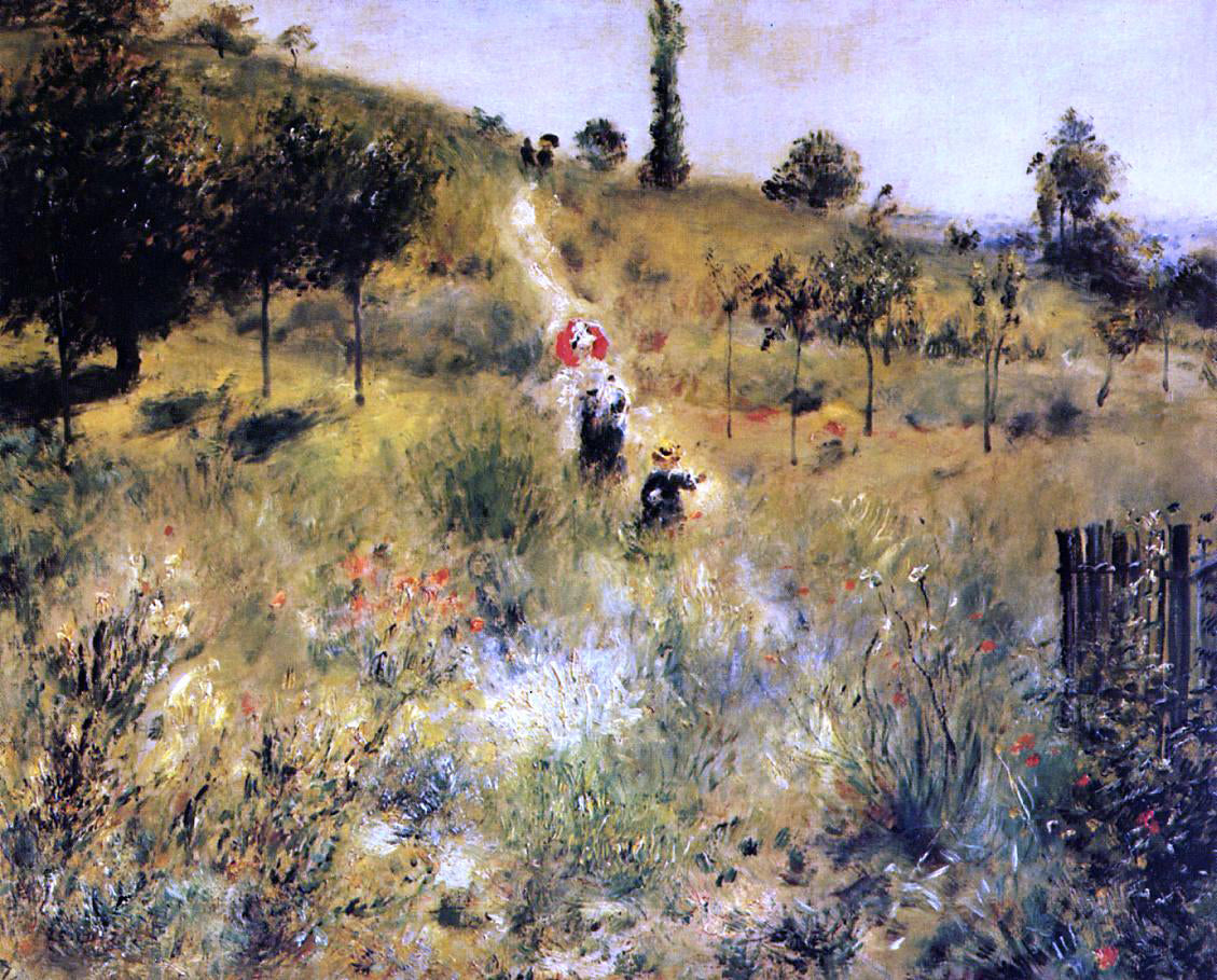  Pierre Auguste Renoir Path Winding through the High Grass - Hand Painted Oil Painting