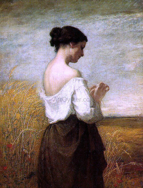  William Morris Hunt Peasant Girl - Hand Painted Oil Painting