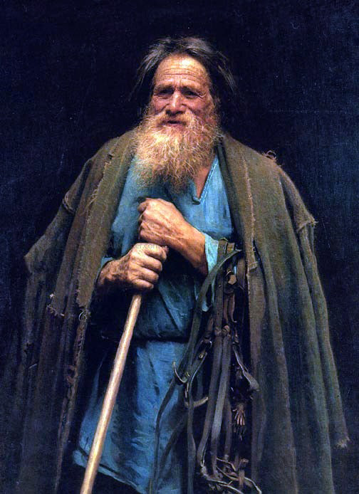  Ivan Nikolaevich Kramskoy Peasant Holding a Bridle - Hand Painted Oil Painting