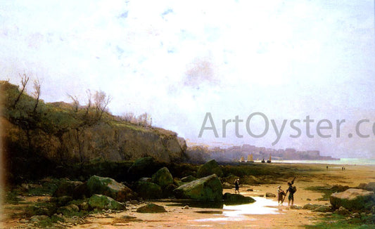  Gustave Castan Pecheurs A Douarnenez - Hand Painted Oil Painting