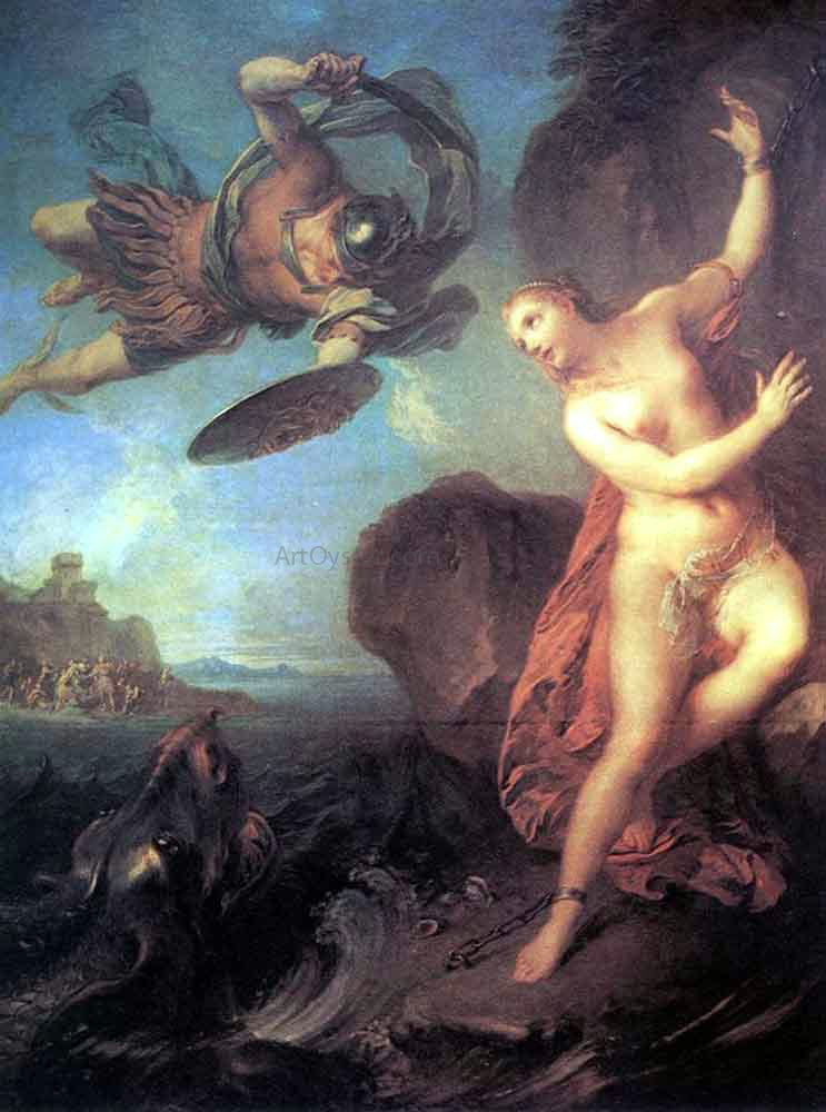  Francois Lemoyne Perseus and Andromeda - Hand Painted Oil Painting