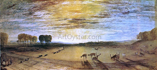  Joseph William Turner Petworth Park: Tillington Church in the Distance - Hand Painted Oil Painting